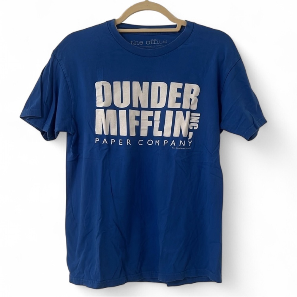 The Office Dunder Mifflin Graphic Tee Blue M